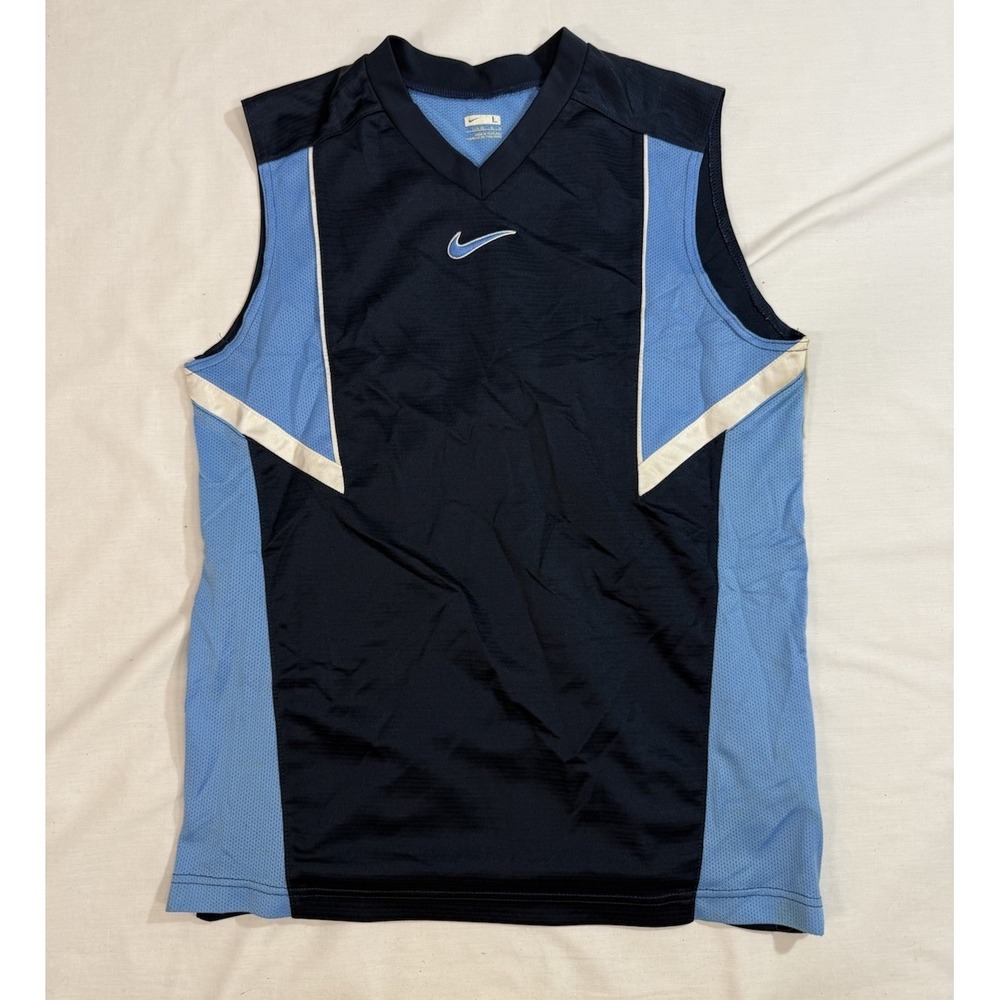 Nike Youth Boys Athletic Sports Basketball Jersey Large 14/16 Blue Y2K